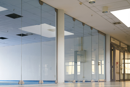 vacant shop in an abandoned shopping mall in Magdeburgのeditorial素材