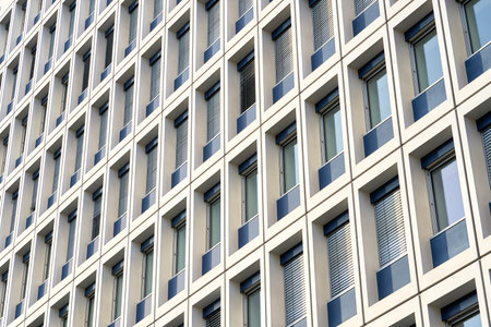 Facade of an office building in the city center of Berlin