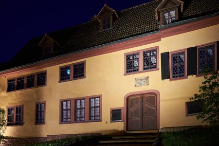 EISENACH, GERMANY - JUNE 04, 2019: Bach House in the old town of Eisenach which was previously erroneously viewed as the birthplace of the composer Johann Sebastian Bachのeditorial素材