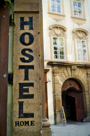 Hostel in the historical center of Prague in the Czech Republicのeditorial素材