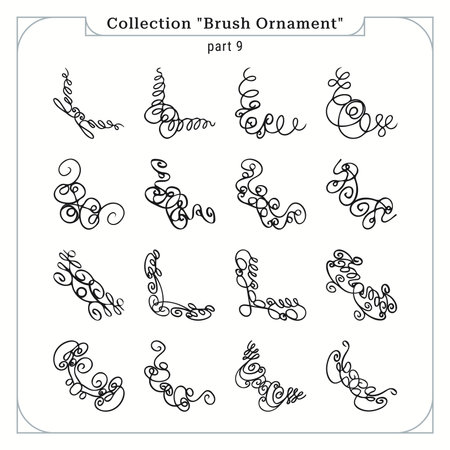 Graceful decorative corner ornament. Design for certificates, decorations, signs, banners, advertisements, cards, wedding invitations, menus, additions to type design, etc.のイラスト素材