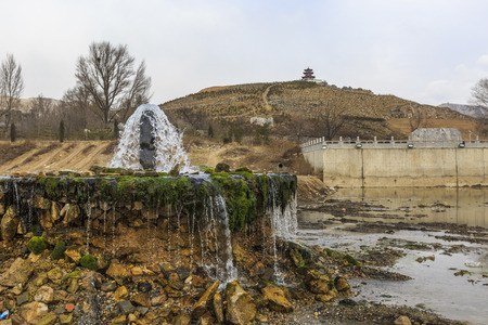 The source of Shentou spring Sanggan Riverの写真素材