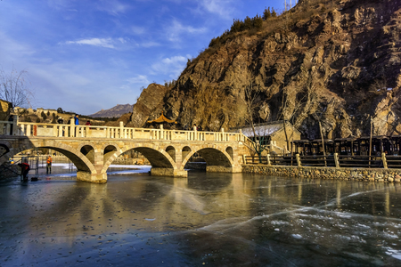 Landscape view of Gubei ancient townのeditorial素材