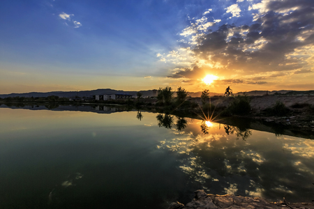 The Jinyang Lakeの写真素材