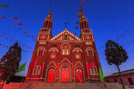 Exterior view of Yamashita Ichi Churchの写真素材