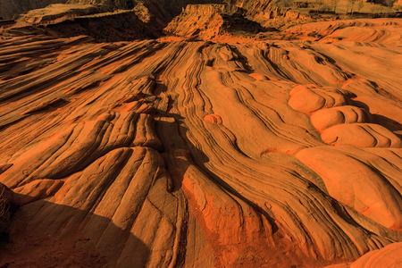 Longzhou township of Danxia landform at morningの写真素材