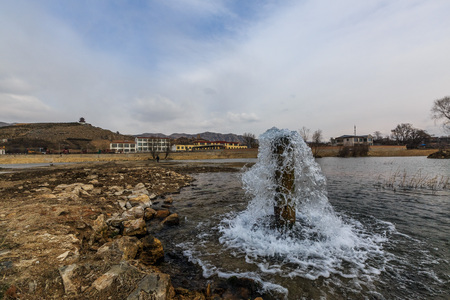 spring shanxi sceneryの写真素材