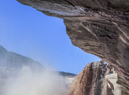 The water of the Yellow Riverの写真素材