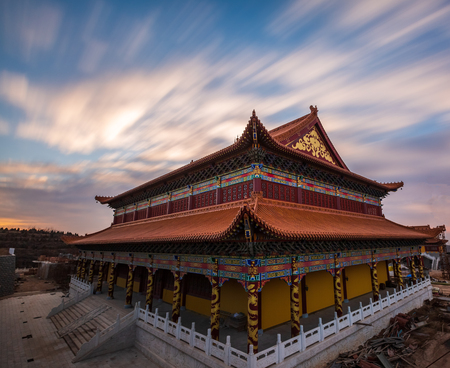 reclining Buddha templeの写真素材