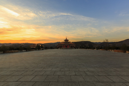 scenery in Qijiao Mountain, Dongergou, Taiyuan, Shanxiのeditorial素材