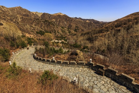 China's Shanxi Yanmenguan Scenic Area sceneryの写真素材