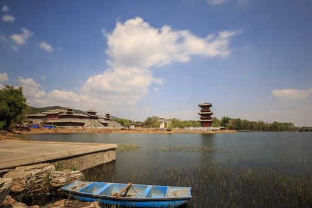 Spring Garden, Jinxi Scenic Spot, Taiyuan, Shanxi, Chinaの写真素材