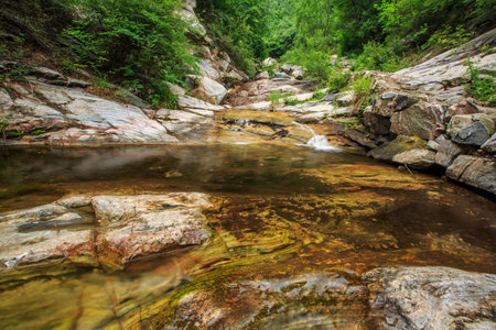 Natural scenery of Taotang, Huozhou, Shanxi, Chinaの写真素材