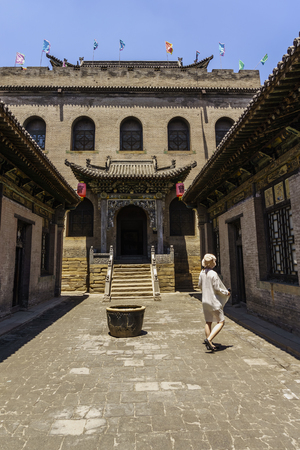 China's Shanxi Taigu Cao Family Courtyard (San Duo Tang)のeditorial素材