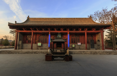 King Kong Hall of Chongfu Temple in Shuozhou, Shanxi, Chinaのeditorial素材