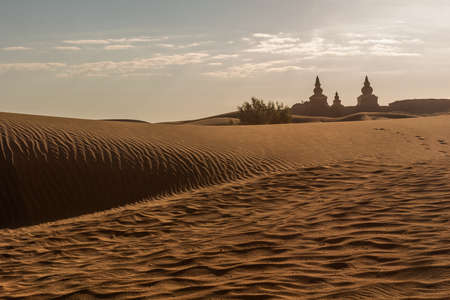 Scenery of Heishui City Ruins in Ejin Banner, Inner Mongolia, Chinaのeditorial素材