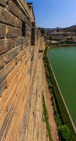Architectural scenery of Xiangyu ancient castle in Jincheng, Shanxi, China