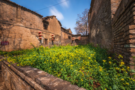Dayang Ancient Town, Ming and Qing Dynasties, Jincheng, Shanxi, Chinaの写真素材