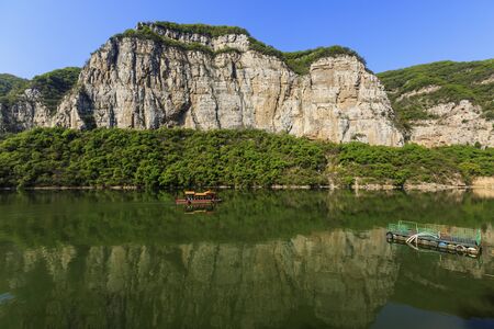 Scenery of nine fairy lakes in Jincheng, Shanxi, Chinaの写真素材