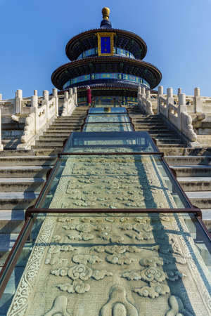 Scenery of Temple of Heaven Park, Beijing, Chinaのeditorial素材