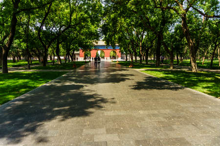 Scenery of Temple of Heaven Park, Beijing, Chinaのeditorial素材