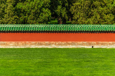 Scenery of Temple of Heaven Park, Beijing, Chinaのeditorial素材