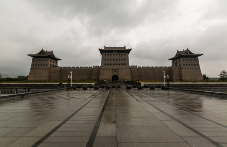 Scenery of the City Wall of Datong, China On September 23, 2020, a tour of the City Wall of Datong....