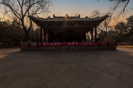 Jinci Museum Scenic Scenery February 26, 2021 Jinci Scenic Spot Tour on the 15th of the first lunar month, Jinci, located in Jinci Town, Jinyuan District, Taiyuan City, Shanxi Province, was originally named Jinwang Temple and was originally named Tang Shuのeditorial素材
