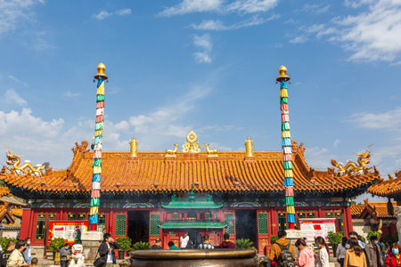 Scenery of Wuliang Temple, Dazhao, Hohhot, Inner Mongolia, China