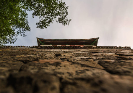 Scenery of southeast corner tower in Beijing, China