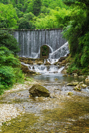 Xiaoqikong Scenic Spot, Guizhou, Chinaの写真素材