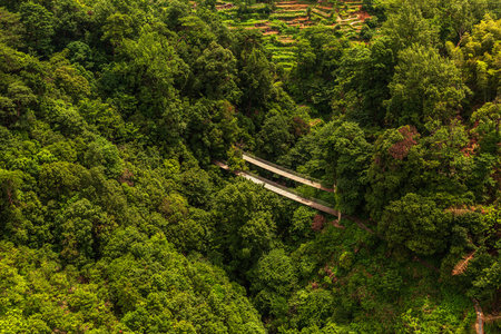 Scenery of Huangling, Jiangwan Town, Wuyuan County, Shangrao, Jiangxi, Chinaの写真素材