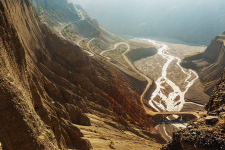 Beautiful landscape of the Grand Canyon of the Colorado River in Arizona