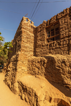 Architecture of the city of Wadi Musa in Sudanの写真素材