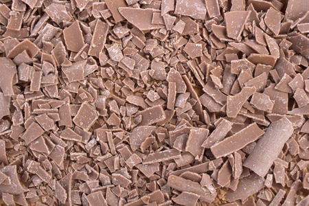 Closeup of chocolate crumbs texture backrgoundの写真素材