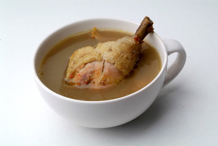 chicken soup の写真素材