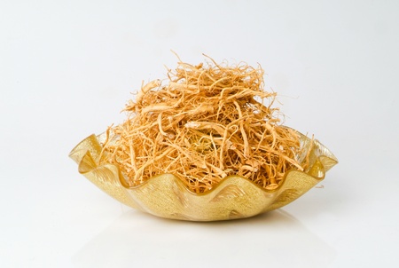 Ginseng isolated On White Backgroundの写真素材