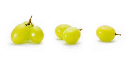 grapes Isolated on the whiteの写真素材