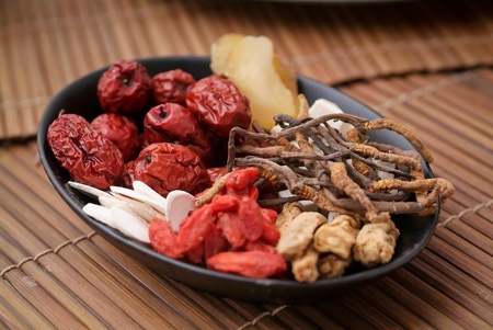 Chinese herbal. Different kind of Chinese herbalの写真素材