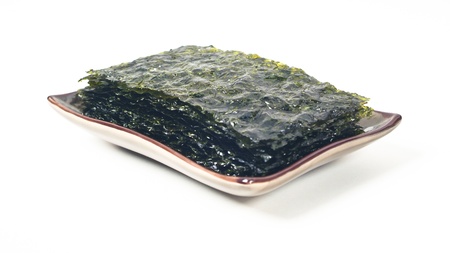 seaweed, fried seaweed on the backgroundの写真素材