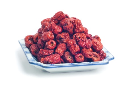 red date isolated on white backgroundの写真素材
