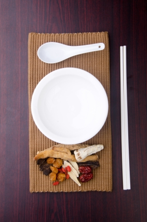 chinese herbal medicine on the backgroundの写真素材
