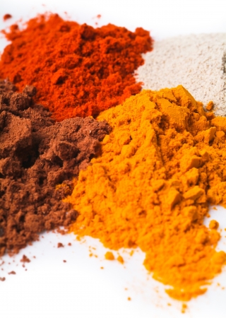chilli powder. Spice Mix on the backgroundの写真素材