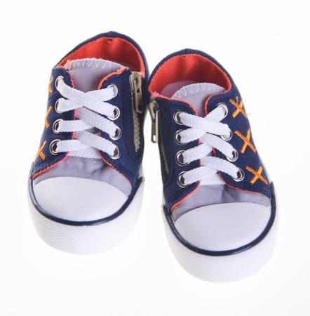 shoes, kid shoes on the background.の写真素材