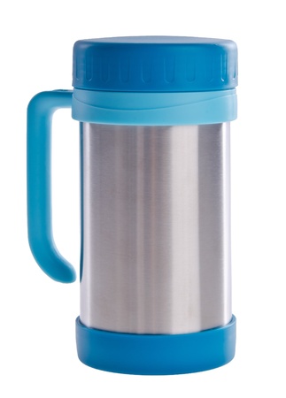 Thermo cup on the white backgroundの写真素材