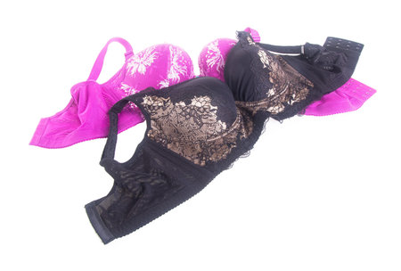bra. Stylish bra the on backgroundの写真素材
