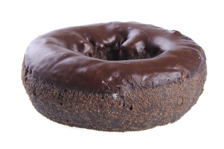 donuts, chocolate donuts on backgroundの写真素材