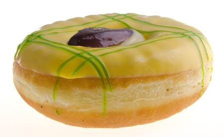 donut isolated on white backgroundの写真素材
