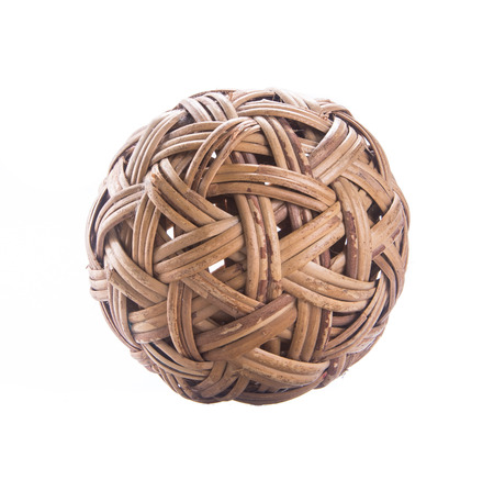 ball. rattan ball on the background.の写真素材