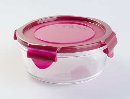 food containers on the background. glass food containers on the background.の写真素材